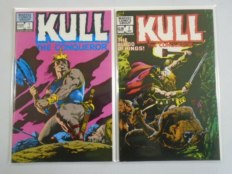 Kull the Conqueror set #1+2 8.5 VF+ (1982 2nd Series)