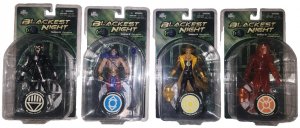 DC Direct BLACKEST NIGHT SERIES 8 4 FIGURE SET! SCARECROW! LUTHOR! ATOM! FLASH!