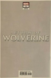 RETURN OF WOLVERINE #1 Cover E • Adi Granov Virgin Variant • 250 Print Run • NM+