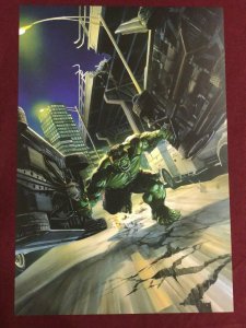 INCREDIBLE HULK SMASH 11X16 SHIPPED FLAT ALEX ROSS POSTER