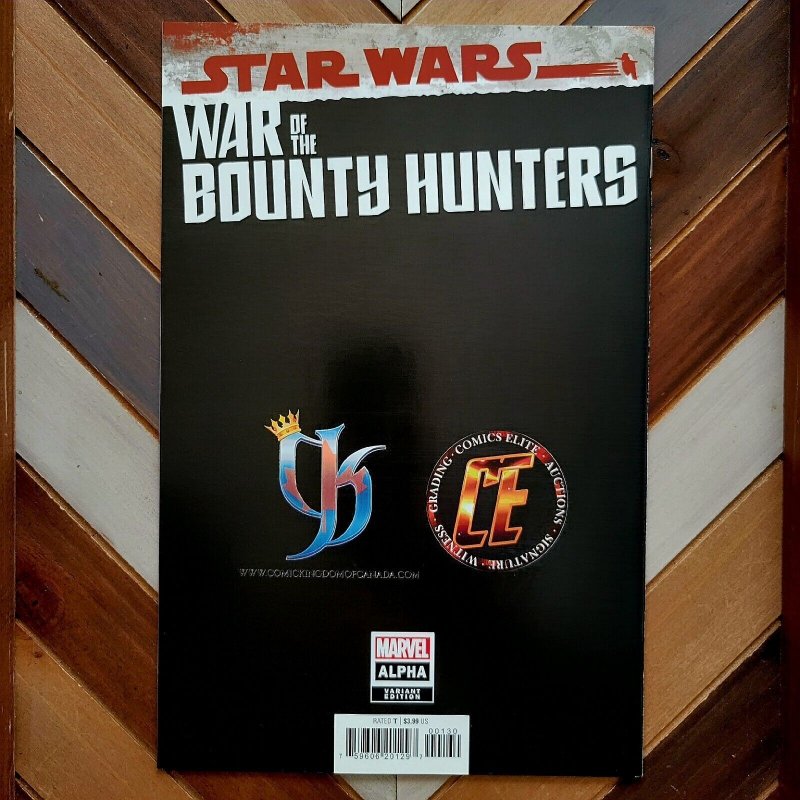 STAR WARS War of Bounty Hunters Alpha #1 NM (Marvel 2021) Elite/Comic Kingdom