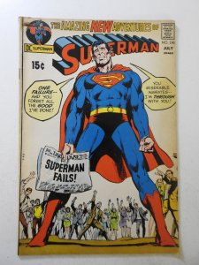 Superman #240 (1971) VG+ Condition glue fc top left