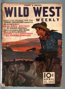 WILD WEST WEEKLY 4/25/1942-WESTERN PULP-STREET & SMITH G