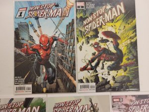 5 Non-Stop Spider-Man Marvel Comic Books #1 2 3 4 5 36 TJ43