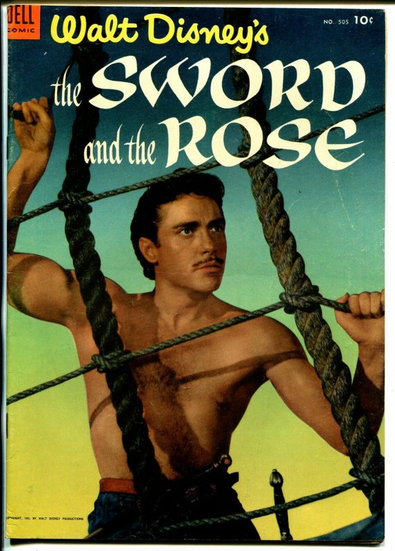 -Sword and The Rose-Four Color Comics #505 1953-Dell-Walt Disney-Richard Todd-FN