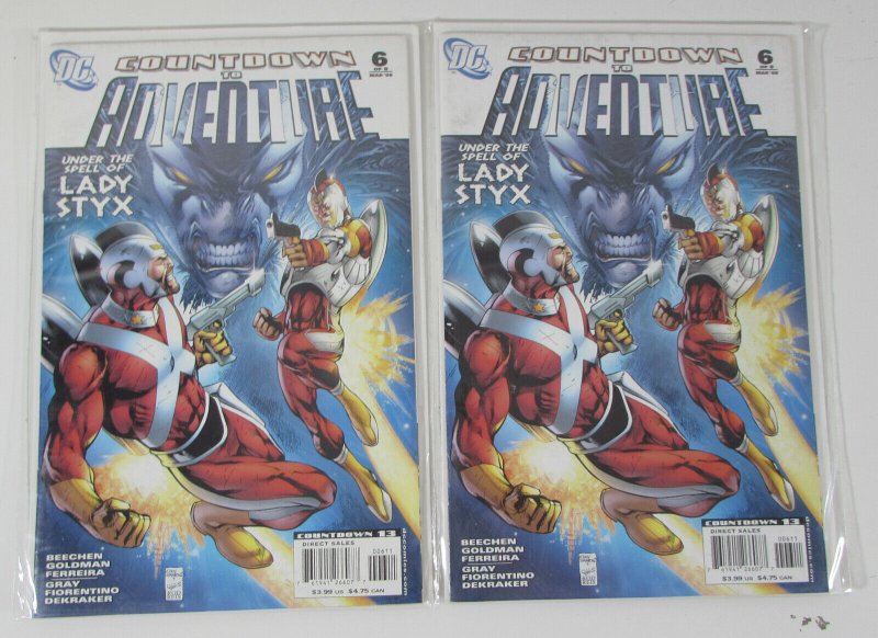 2008 Countdown to Adventure Lot of 2 #6 DC Comics Comic Books 1st Print