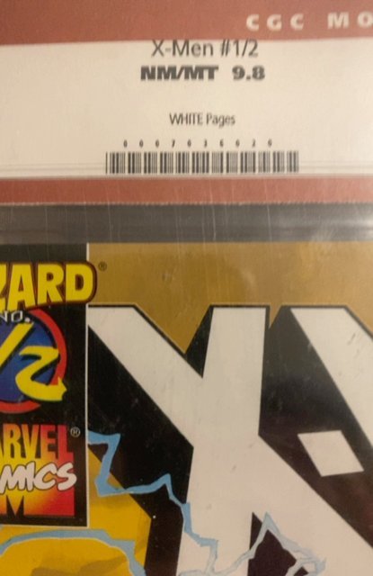 Wizard Half Edition X-men cgc 9.6 rare insert