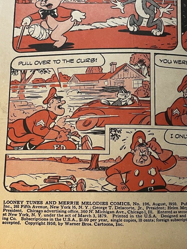 Looney Tunes and Merrie Melodies Comics #106 (1941 Dell) Golden Age