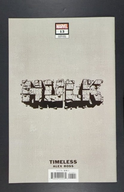 Hulk #13 Ross Cover (2023) ALEX ROSS VIRGIN VARIANT