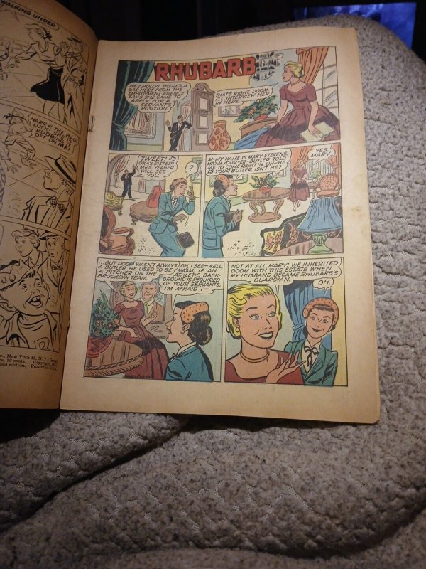 Rhubarb, The Millionaire Cat Dell Four Color #466 Golden Age Comics Book 1955