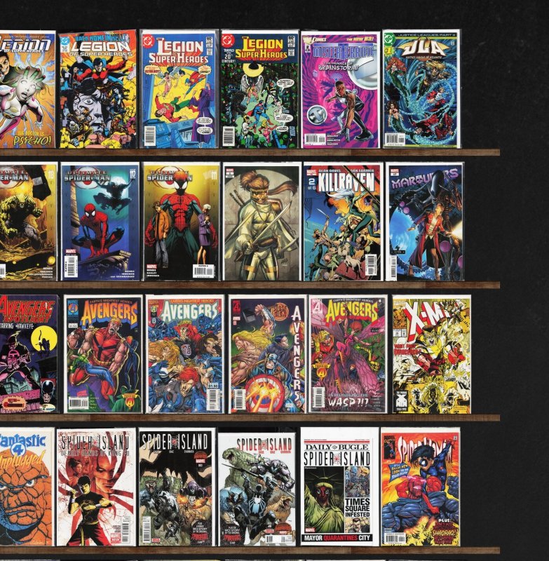 Huge Lot 140+ Comics with Ultimate Spider-Man, X-Men, The Avengers & More!