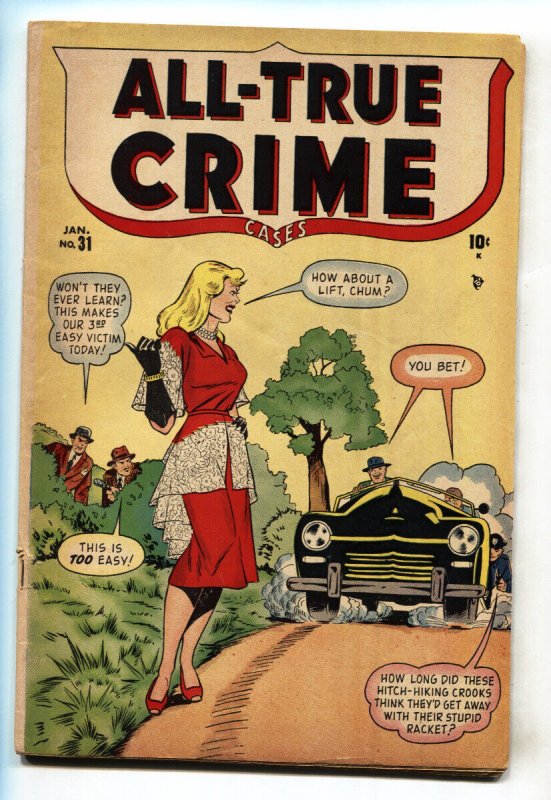 All-True Crime Cases #31-1949- Femme Fatale cover-comic book