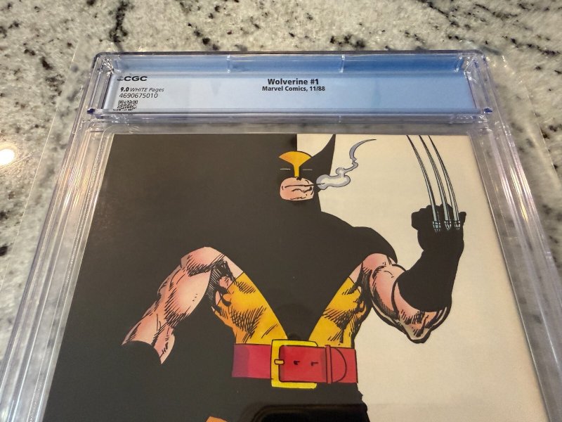 Wolverine # 1 CGC Graded 9.0 Marvel Comic Book 1988 Patch John Byrne X-Men JH24