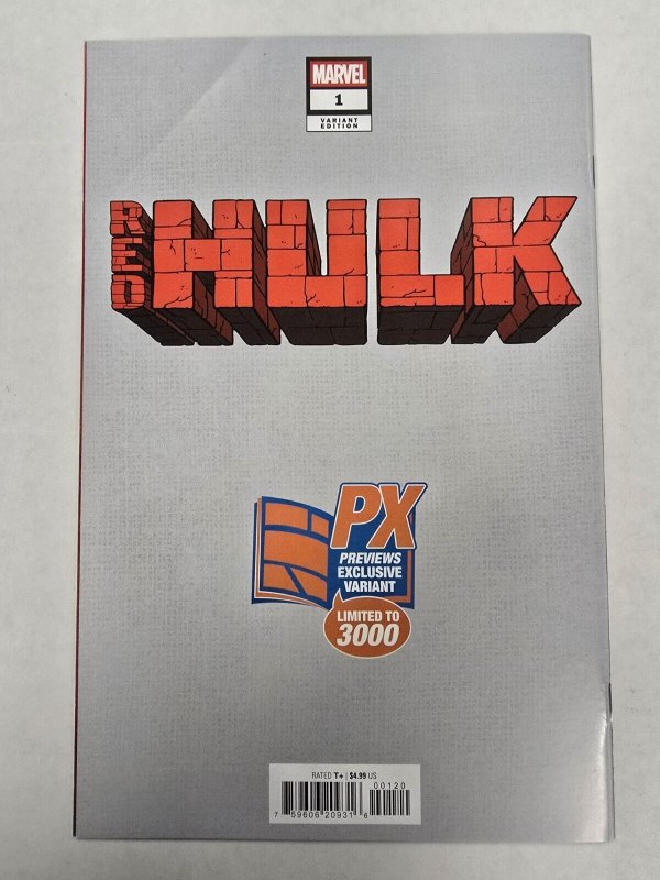 RED HULK #1 MARVEL COMICS 2025 PX EXCLUSIVE CASSARA VARIANT LMTD TO 3000 VF+