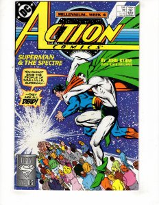 Action Comics #596 (VF+) 1988 THE SPECTRE Appearance !!! John Byrne / ID#268