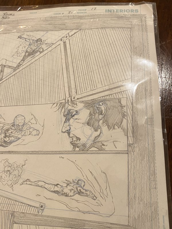 Original Birds of prey page issue #31 Page #17 Robson Rocha