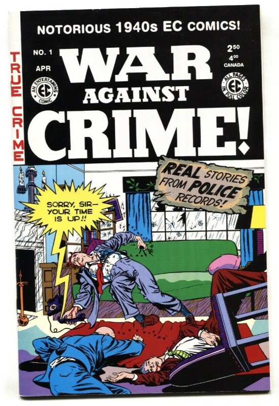 War Against Crime #1 2000 Gemstone reprint- EC comic