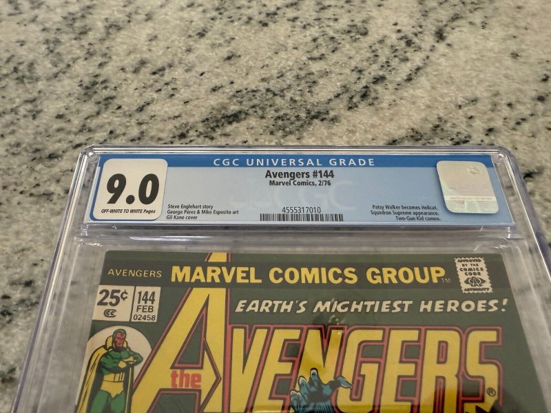 Avengers # 144 CGC Graded 9.0 Marvel Comic Book Patsy Walker Hellcat App. JH10