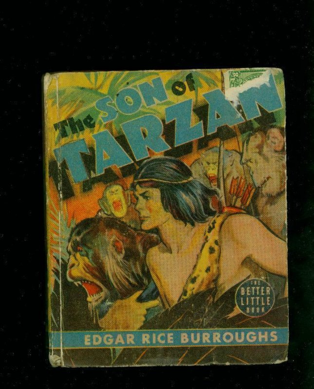 SON OF TARZAN-EDGAR RICE BURROUGHS-#1447-BIG LITTLE BOOKS-TARZAN-1939-vg VG