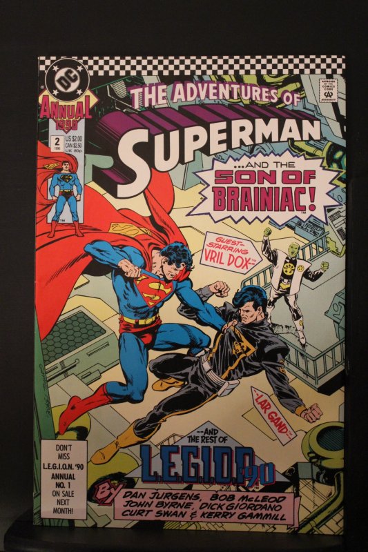 Adventures of Superman Annual #2 (1990) High-Grade NM- 1st Son Of Braniac Wow!