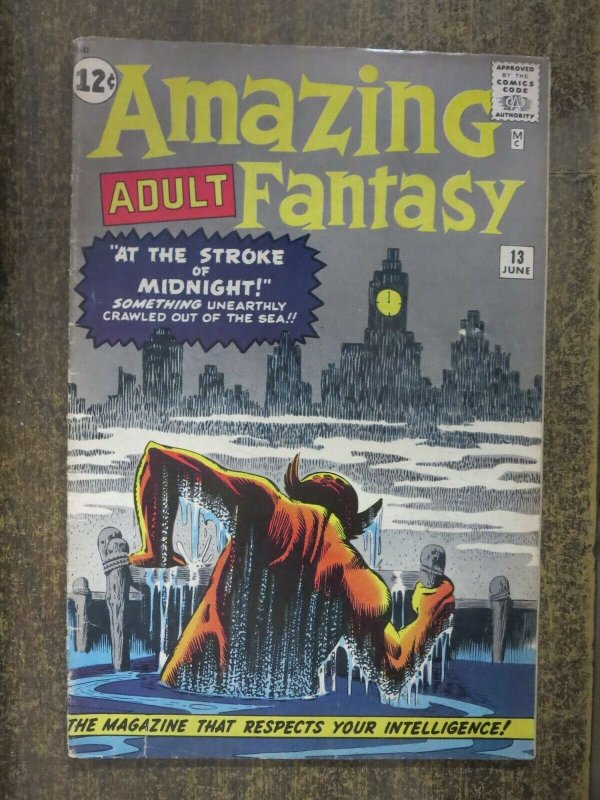 AMAZING ADULT FANTASY #13 (Marvel/Atlas,6/1962) FAIR (FR) Last (Ad) Page Missing