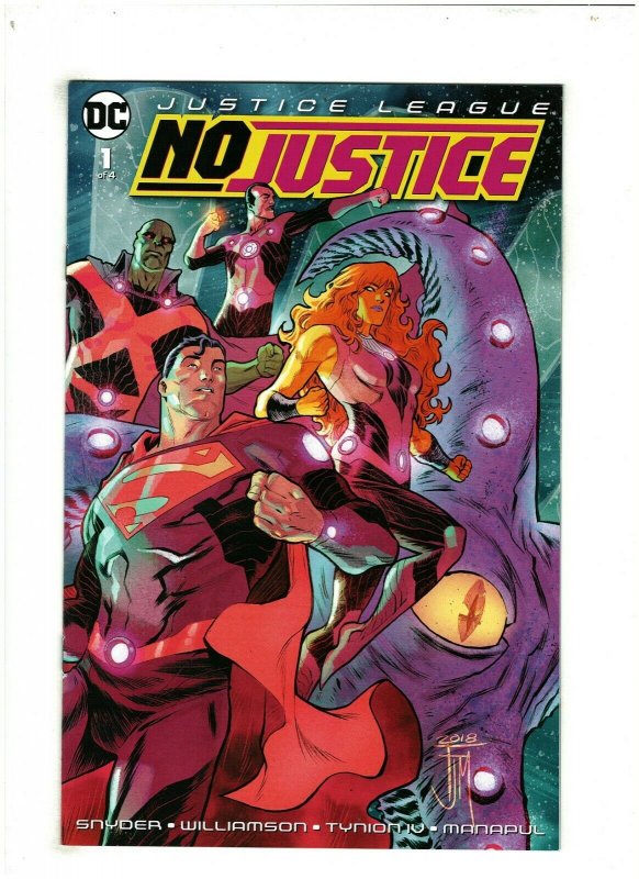 Justice League No Justice #1 NM- 9.2 DC Comics 2018 Superman & Starfire