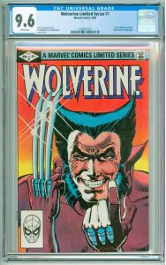 Wolverine #1 (1982) CGC 9.6! White Pages!