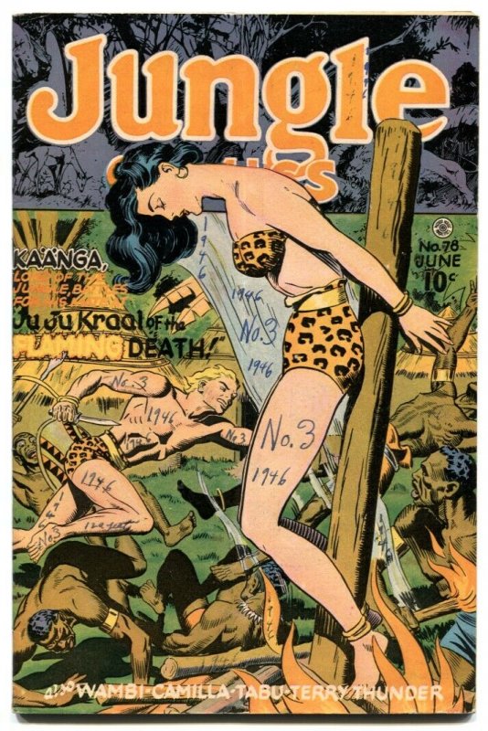 Jungle Comics #78 1946-Kaanga- bondage cover VG-