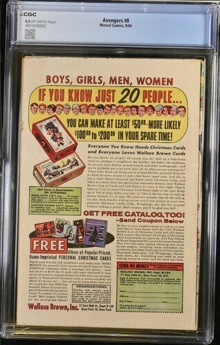 Avengers #8 1964 Marvel Comics CGC 6.5 1st app Kang the Conqueror