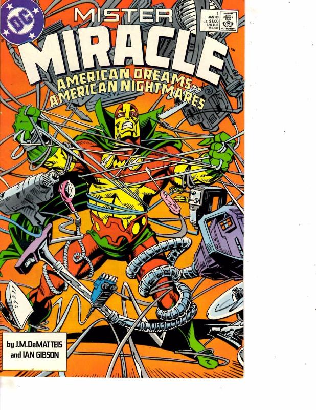 Lot Of 3 Comic Books DC Mister Miracle #1 15 and Special #1  WT10 