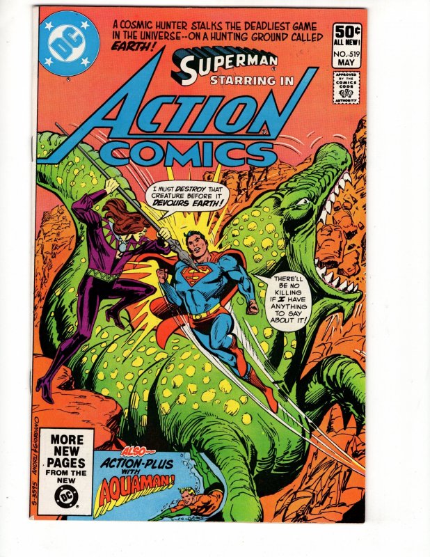 Action Comics #519 WHERE THE SPACE WINDS BLOW Bronze Age DC / ID#500