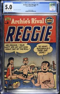 (1951) ARCHIE’S RIVAL REGGIE #3 CGC 5.0 OW/WP! VERONICA!