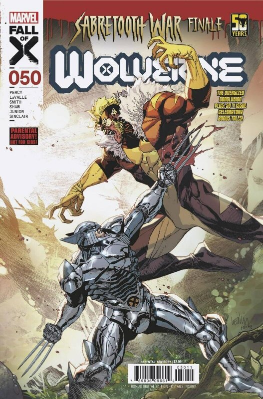 Wolverine # 50 Cover NM A Marvel 2024 Pre Sale Ships May 29th