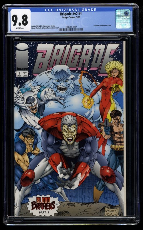 Brigade (1993) #1 CGC NM/M 9.8 White Pages