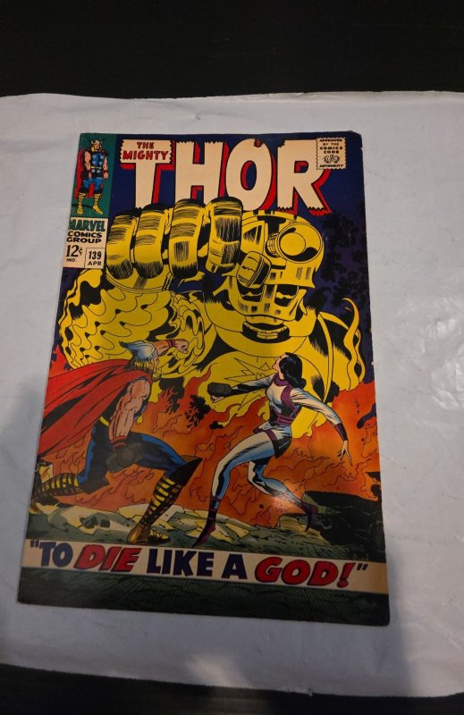 Thor #139 British Variant (1967)to die like a god celestials