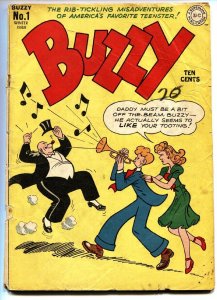 BUZZY #1 comic book 1944-HTF First issue-DC-Rare Teen Humor