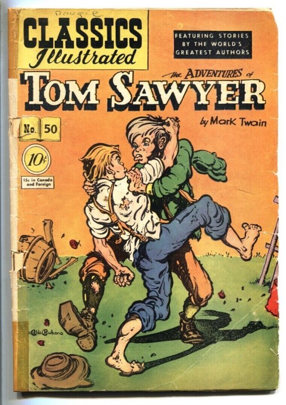 CLASSICS ILLUSTRATED #50-HRN 51-ADVENTURES OF TOM SAWYER-CLEMENS-G