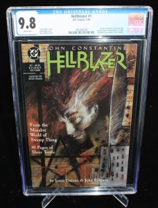 Hellblazer #1 (CGC 9.8) 1st Constantine in His Own Title - Dave McKean - 1988