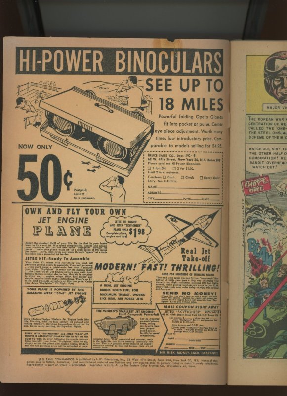 (1958) U.S. Tank Commandos #8: SILVER AGE! WE COMBINE SHIPPING! (3.5)