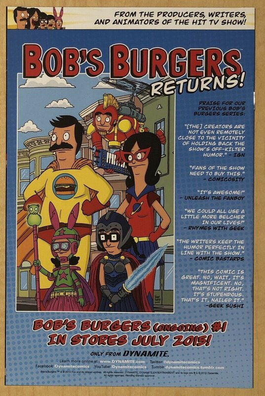 Legenderry Vampirella #4 NM- 9.2 Dynamite Comics 2015