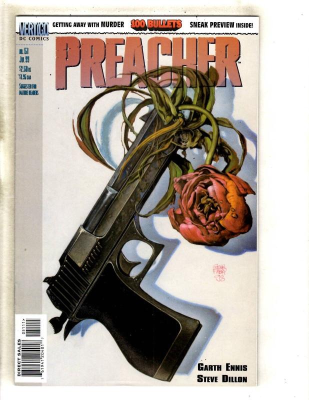 10 Preacher DC Vertigo Comic Books # 45 46 47 49 50 51 52 53 54 55 Ga Ennis MF18