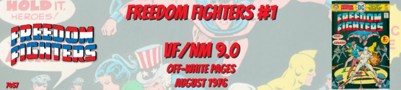 Freedom Fighters 1 VF/NM 9.0 DC 1976