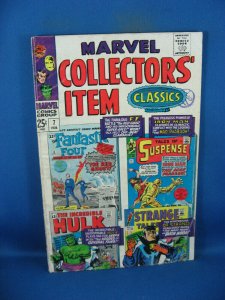 MARVEL COLLECTORS ITEM CLASSICS 7 VG  1967 FANTASTIC FOUR 13  HULK 5