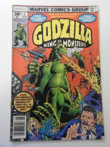 Godzilla #1 (1977) GD/VG Condition rust on bottom staple, moisture stain