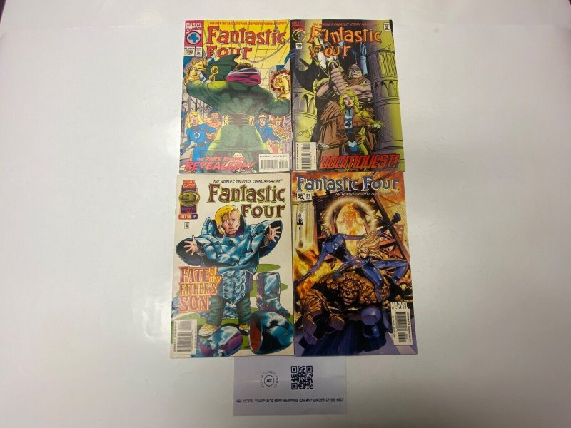 4 Fantastic Four MARVEL comic books #392 396 414 59 35 KM11