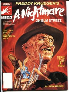 Freddy Krueger's A Nightmare on Elm Street #1 1989 Marvel Magazine NM- 