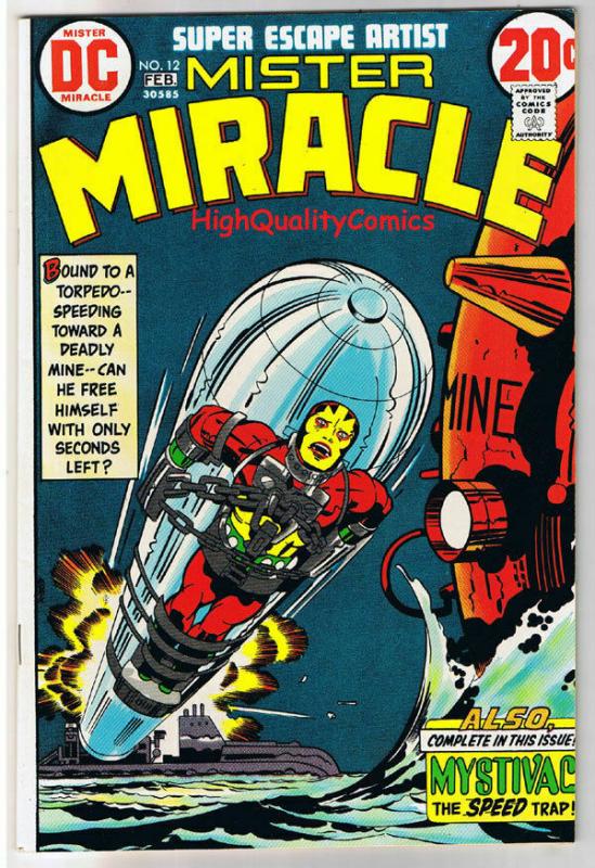 MISTER MIRACLE #12, VF, Jack Kirby, 4th World, 1971,more JK in store,Bronze age