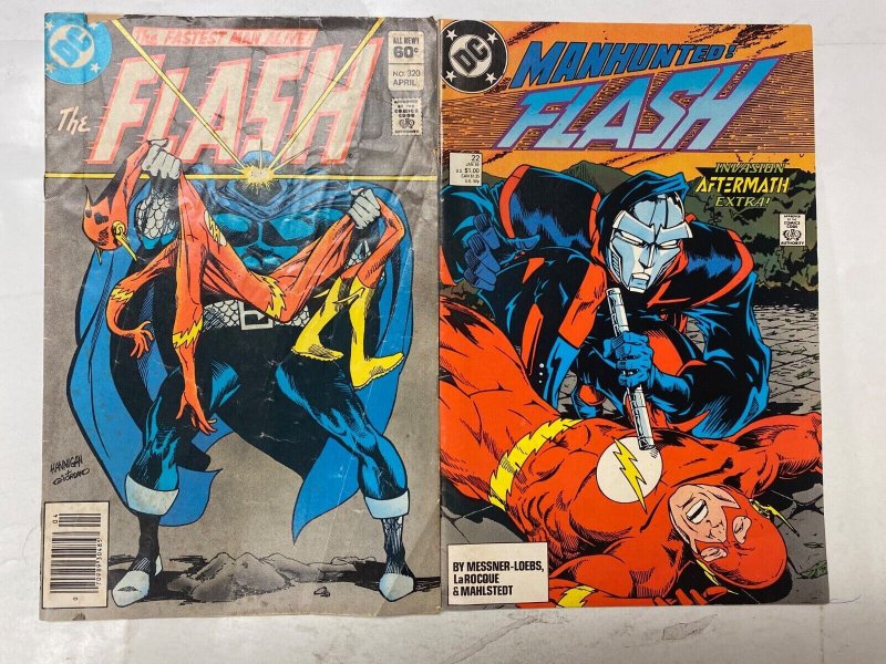 5 DC comic books Flash #320 #22 77 113 Super Powers #4 19 KM31