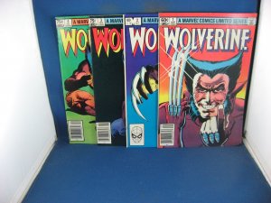 4 WOLVERINE 1-4 LIMITED SERIES  MARVEL 1982 FRANK MILLER