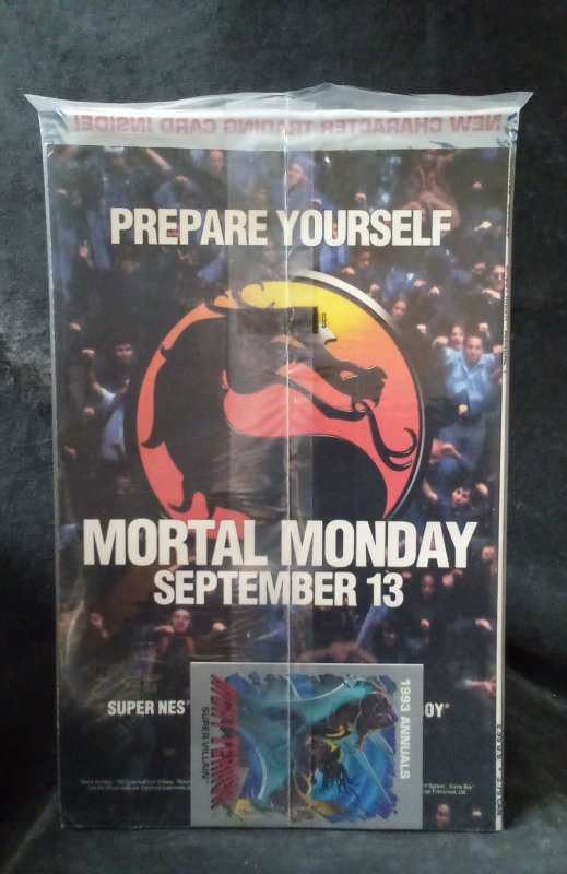 Ghost Rider Annual #1 w/ Night Terror trading card *opened* (1993)